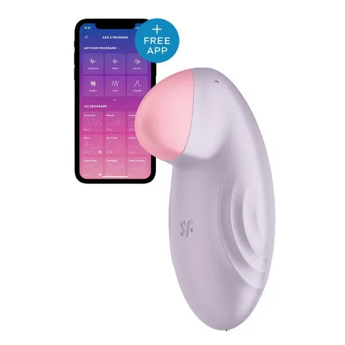 Vibrators Satisfyer Tropical Tip Clitoral Vibrator Light Lilac Satisfyer