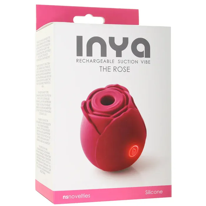 Vibrators SexToysVancouverDelivery Inya The Rose Rechargeable Suction Vibe in Rose